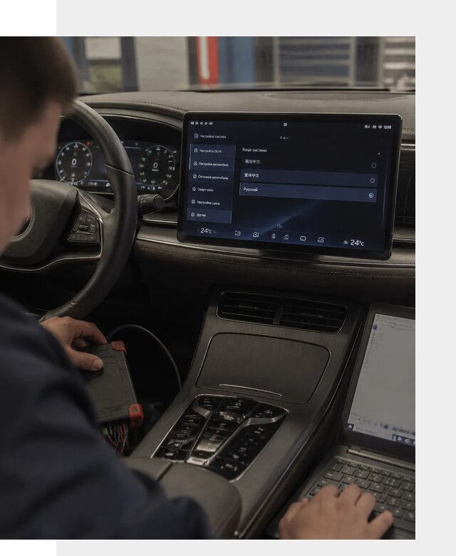Русификация автомобиля BYD HAN для эксплуатации в Коврове